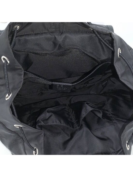 Gucci Backpack Nylon Leather Black main image 9